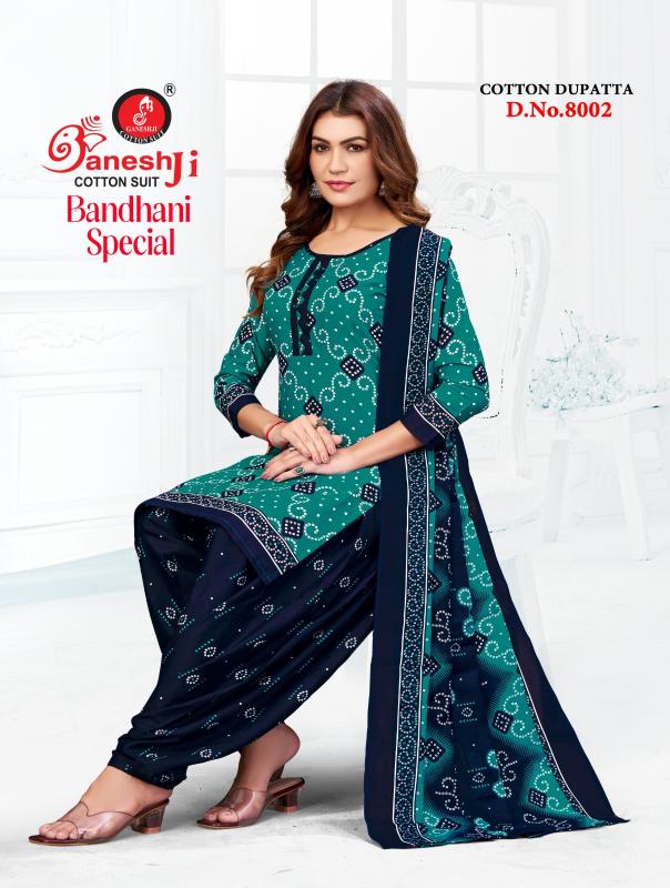 Ganeshji bandhani vol 8 wholesale dress materials in mumbai with price